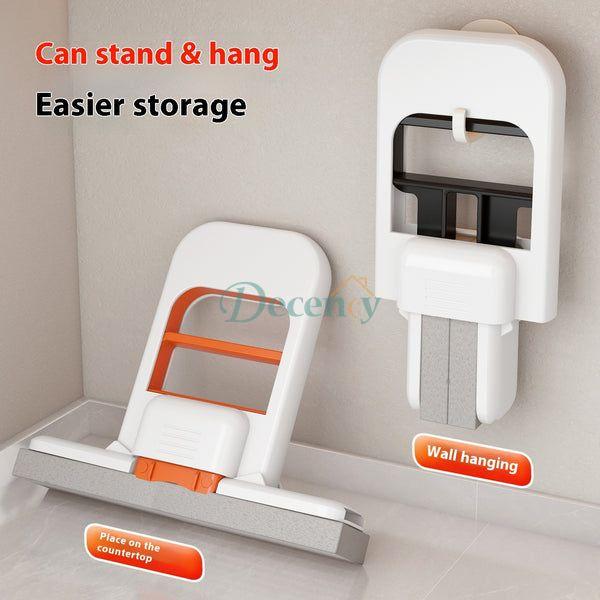 Portable Mini Self-Squeeze Mop: Foldable Desktop & Small Area Cleaning Tool