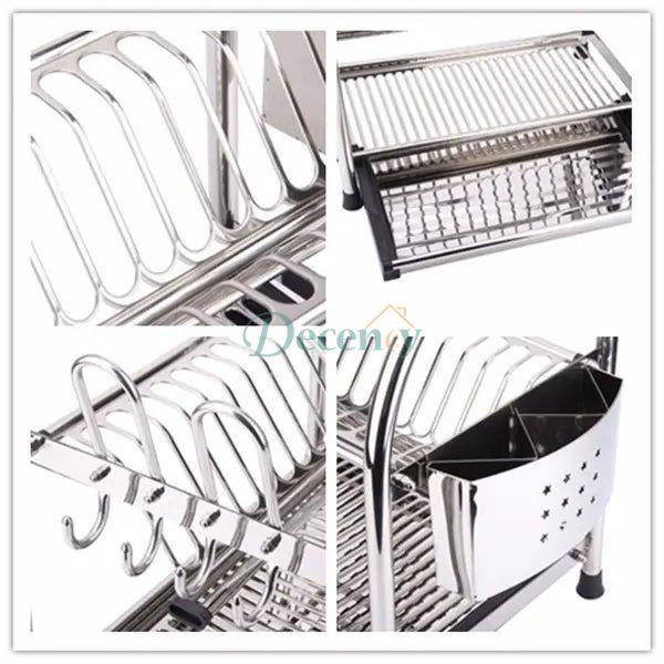 2 TIER KITCHEN DISH RACK