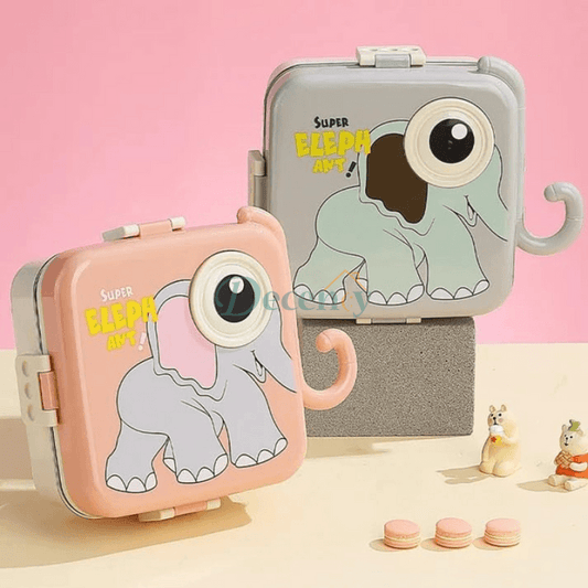 Super Elephant Cartoon Lunch Box With Compartments
