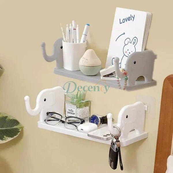 Wall Mounted Elephant Storage Rack