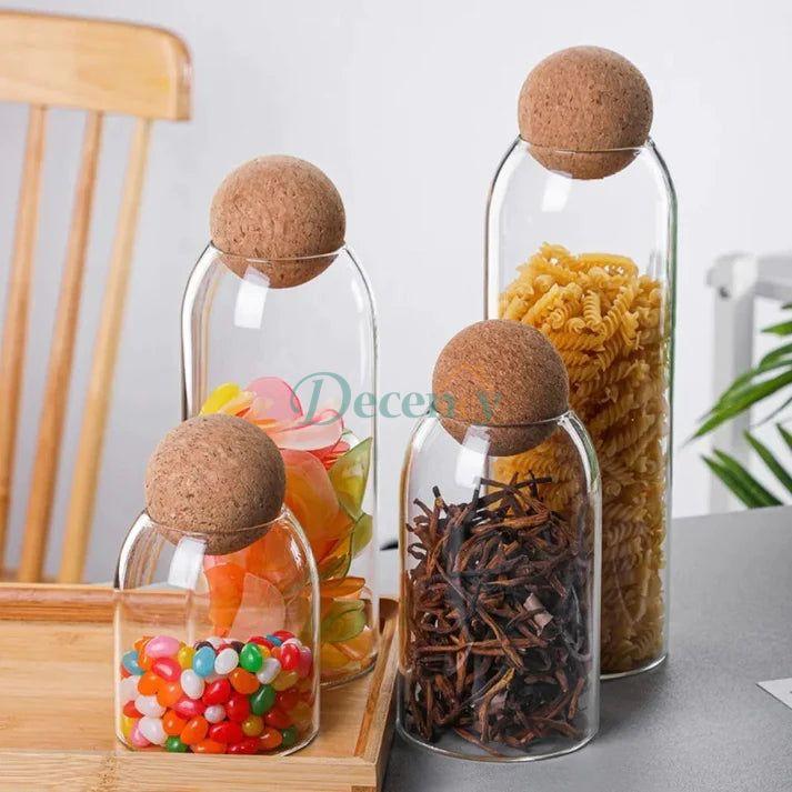 Ball Cork Glass Jar