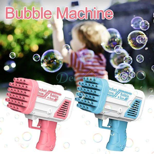 Automatic Rechargeable Bubble Machine Gun 32 Holes
