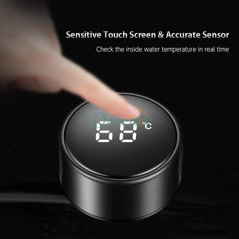 Smart Digital Thermal Vacuum Flasks Stainless Steel Touch Screen Water Bottle - Decency