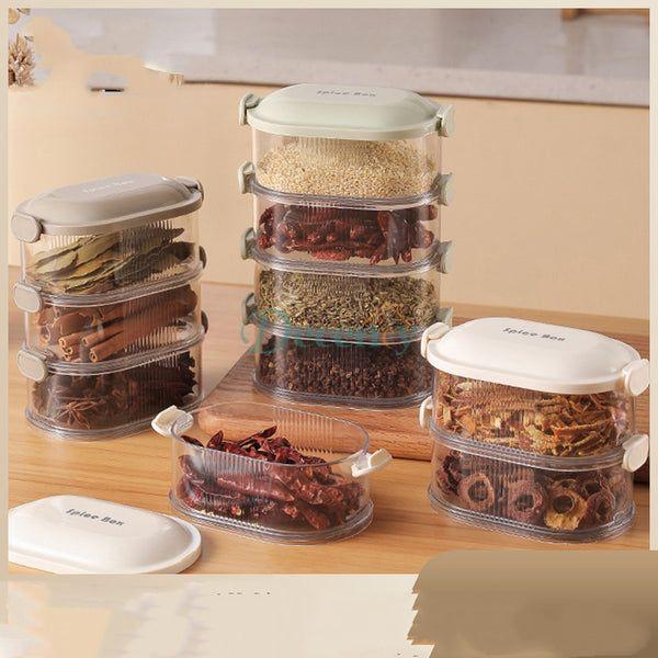 Spice Organizer Household Stackable Food Spice Storage Box