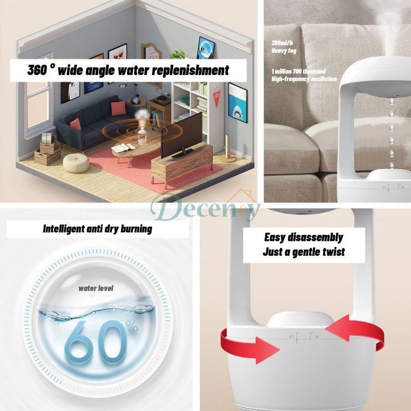 Mini glow-in-the-dark air humidifier