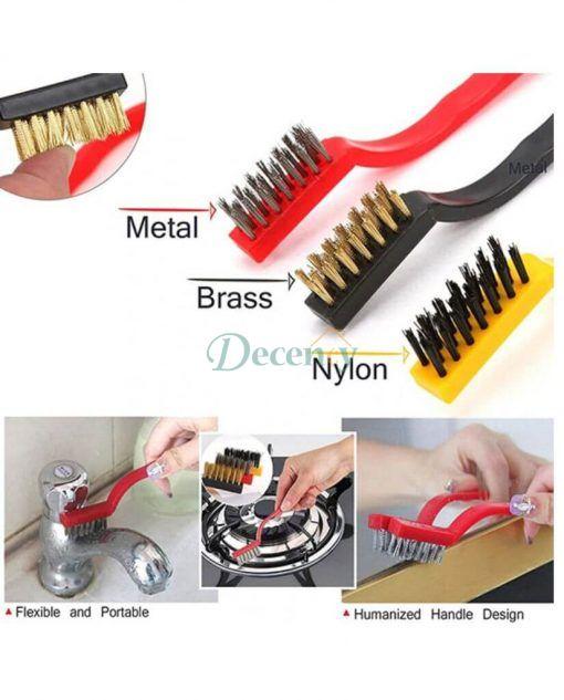 3 Pcs Mini Wire Brush Set - Decency