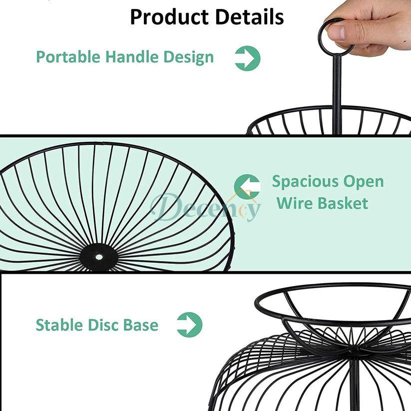 3 Layer Retro Style Fruit Tray