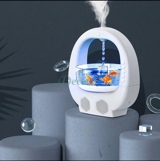 Anti Gravity Fish Aquarium Humidifier With Bluetooth Speaker