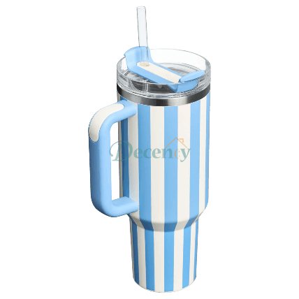Stanley Quencher H2.0 Tumbler 40 oz - Cornflower cabana Gloss