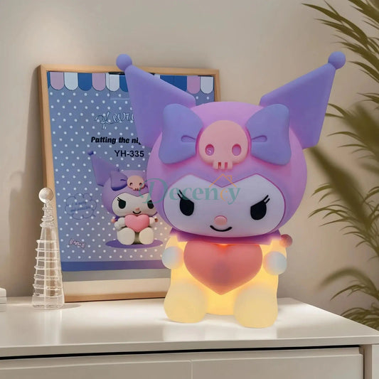 Kuromi & Hello Kitty LED Night Lamp – Cute Cartoon Soft Glow Decorative Light