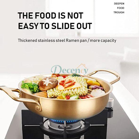 Stainless Steel Wok Pan Golden