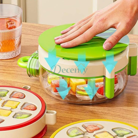 Round Ice Cube Mould with Bottle