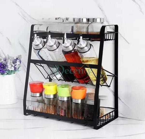 3-Tier Multipurpose Kitchen Storage Rack – Space Saving