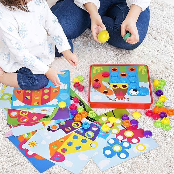 3D Button Art Toys