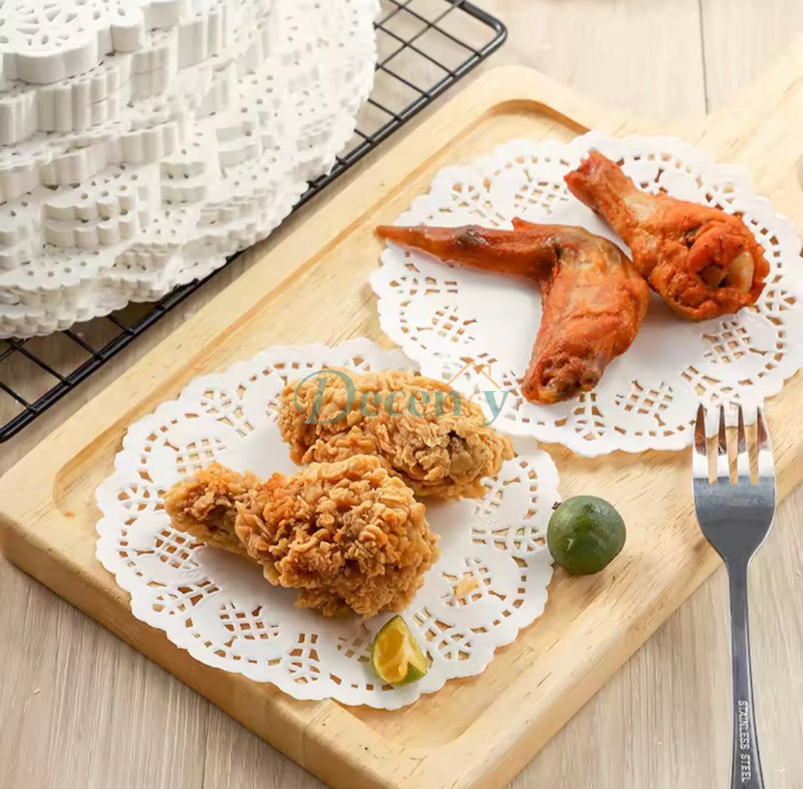 Round Lace Coaster Place Mat