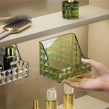 diamond texture Luxurious Hanging Makeup Organizer