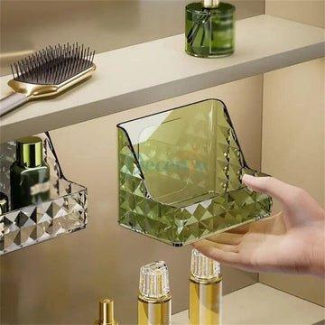 diamond texture Luxurious Hanging Makeup Organizer