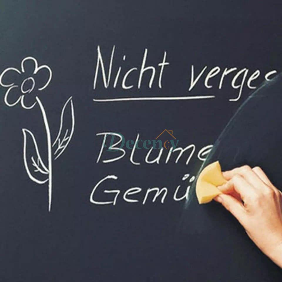Chalk Board Wall Sticker For Kids, Self-adhesive Drawing Writing Teaching Board, Erasable Black Board Wall Sheet