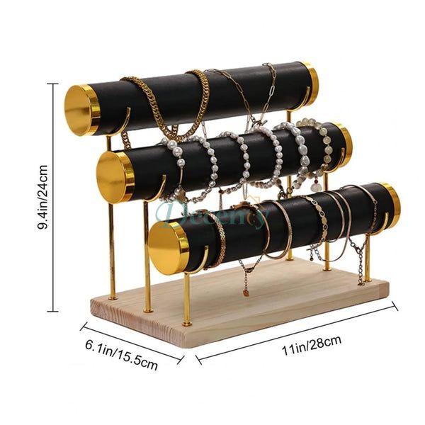 3 Layer Velvet Display Jewellery Organizer