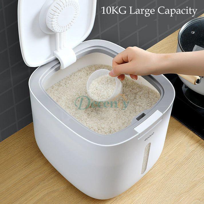 10Kg Rice Storage Box Rice Cylinder - Decency