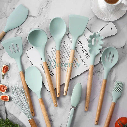 12 Pcs Silicone Kitchenware Cooking Utensils Set - Decency