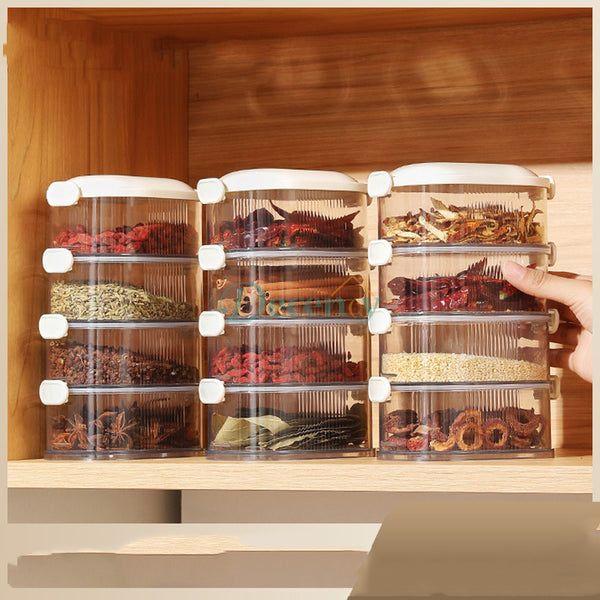 Spice Organizer Household Stackable Food Spice Storage Box