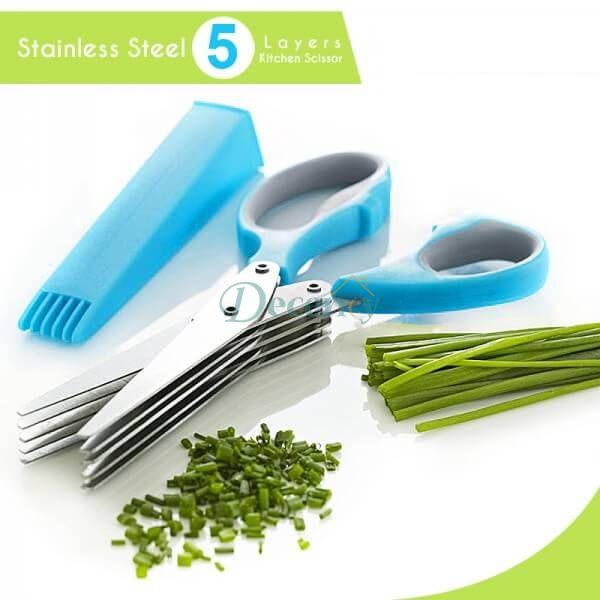 5 Layer Stainless Steel Kitchen Scissor - Decency