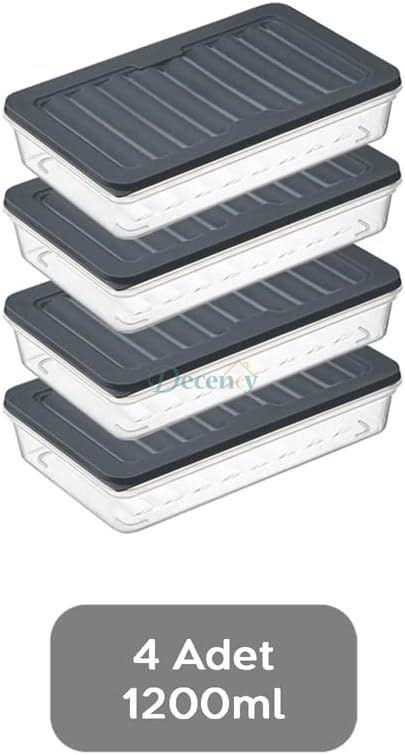 4 Pcs Multi-Purpose Storage Container for the Refrigerator