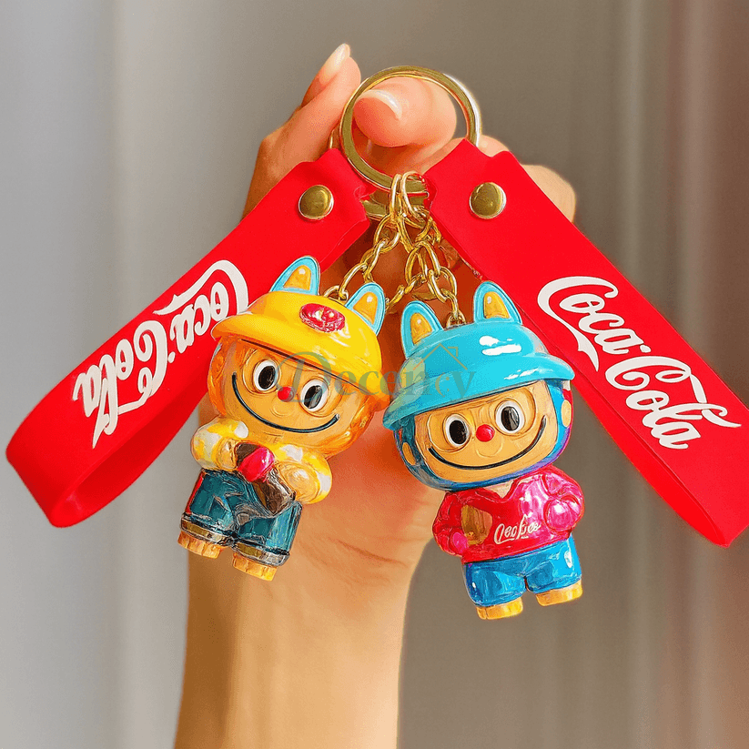 Creative CocaCola Labubu Keychain – Trendy Bag Charm (Random)