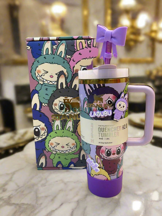 Stanley Labubu Quencher H2.0 FlowState™ Tumbler 40 oz With Accessories