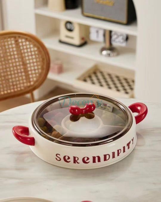 4 Grids Dried Fruit Tray With Lid