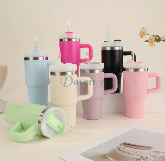 20oz Tumbler with handle lid and straw