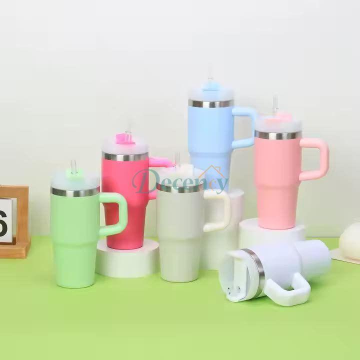 20oz Tumbler with handle lid and straw