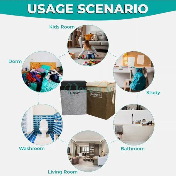 Premium Quality Laundry Basket With Lid