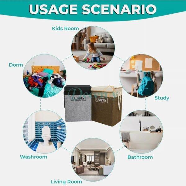 Premium Quality Laundry Basket With Lid