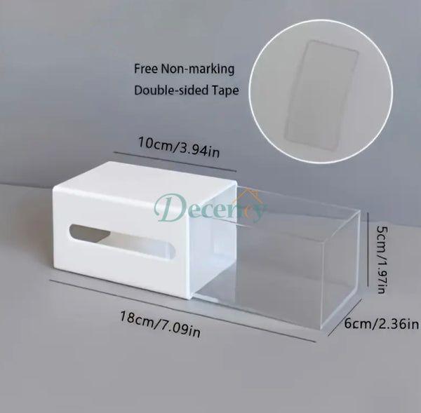 Wall-Adhesive Acrylic Storage Holder