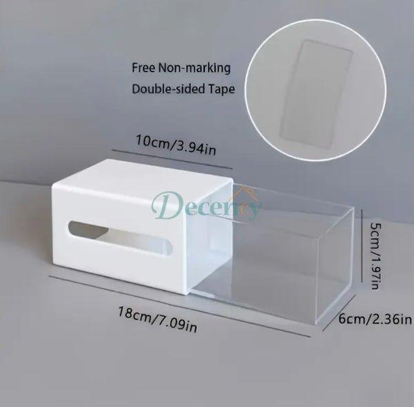 Wall-Adhesive Acrylic Storage Holder