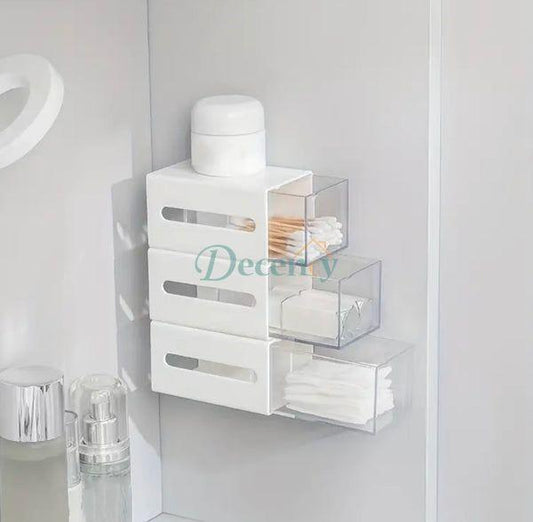 Wall-Adhesive Acrylic Storage Holder
