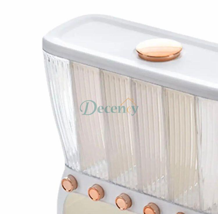 6 Compartment Cereal Dispenser Storage Organizer 10KG