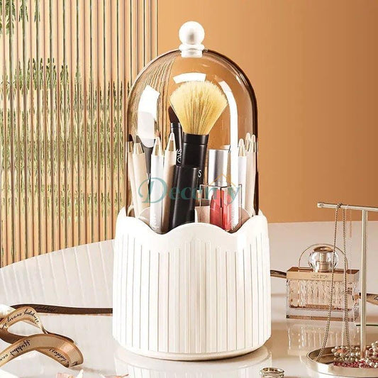 Cosmetic Organizer Bucket with Visible Cover