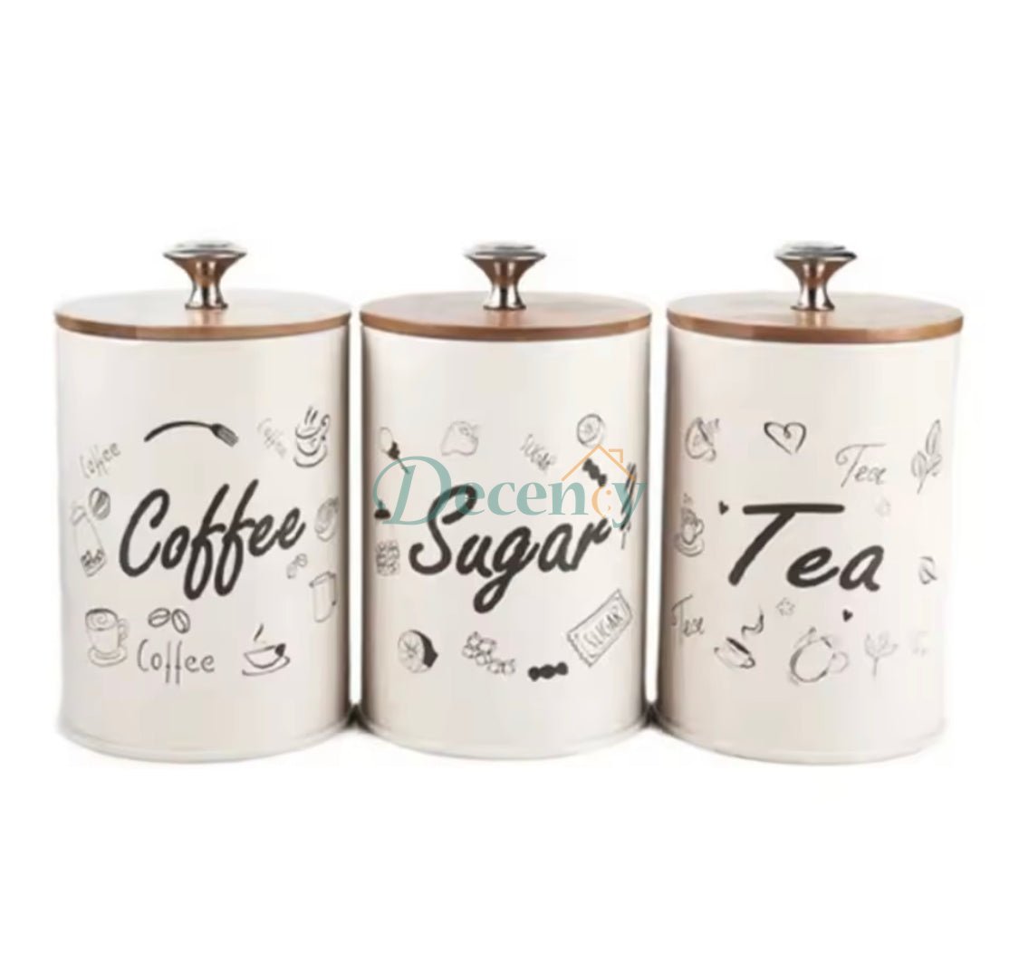 3pcs Reusable Food Storage Jar With Lid