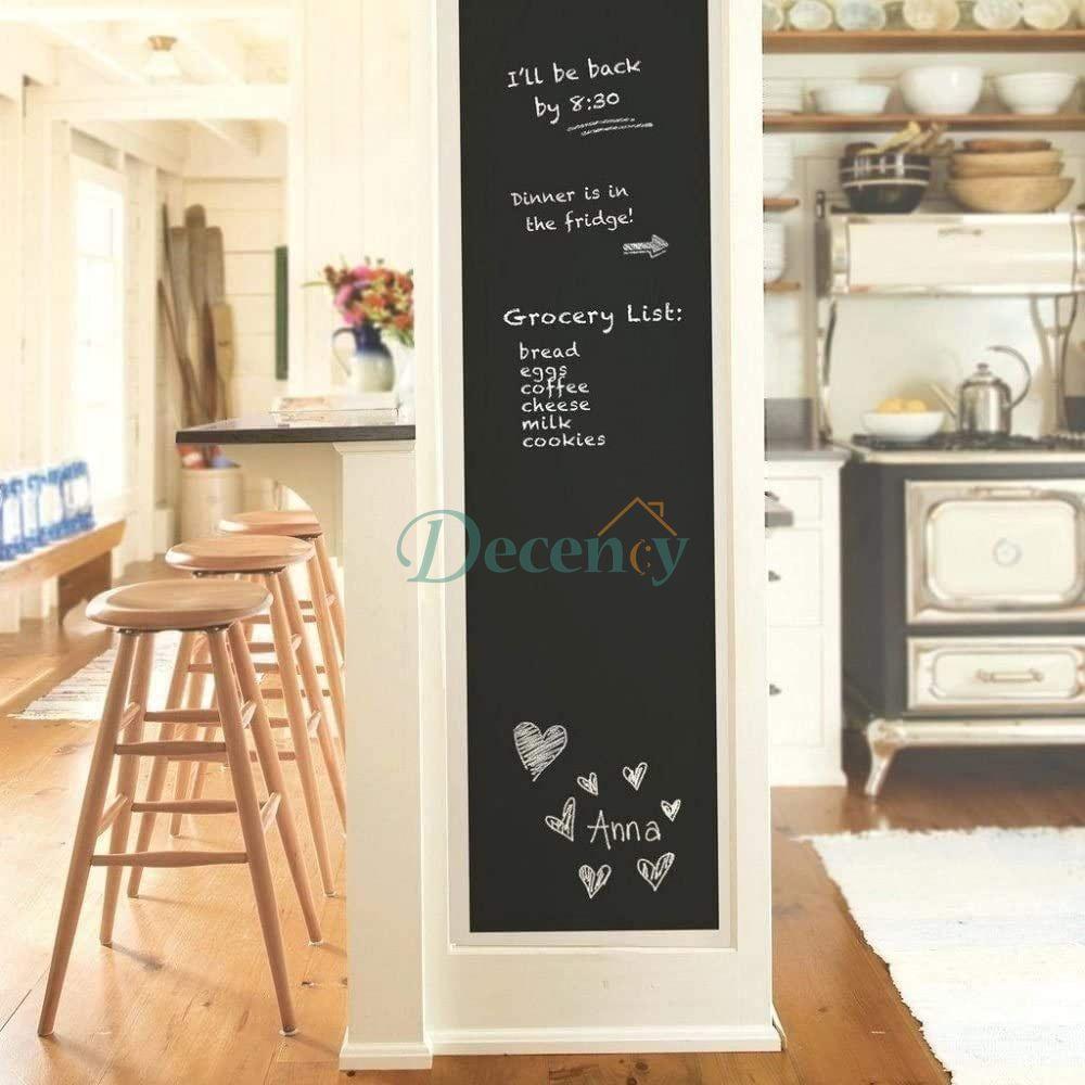Chalk Board Wall Sticker For Kids, Self-adhesive Drawing Writing Teaching Board, Erasable Black Board Wall Sheet