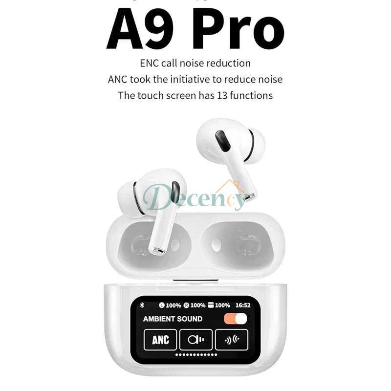 A9 Pro ANC/ENC Display Wireless Earbuds