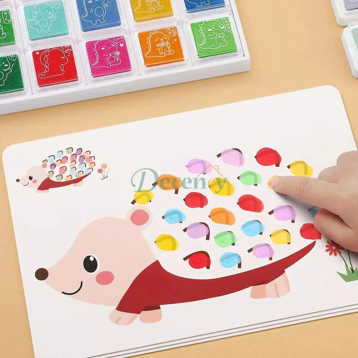 Kids Finger Painting Doodle Coloring Book Set