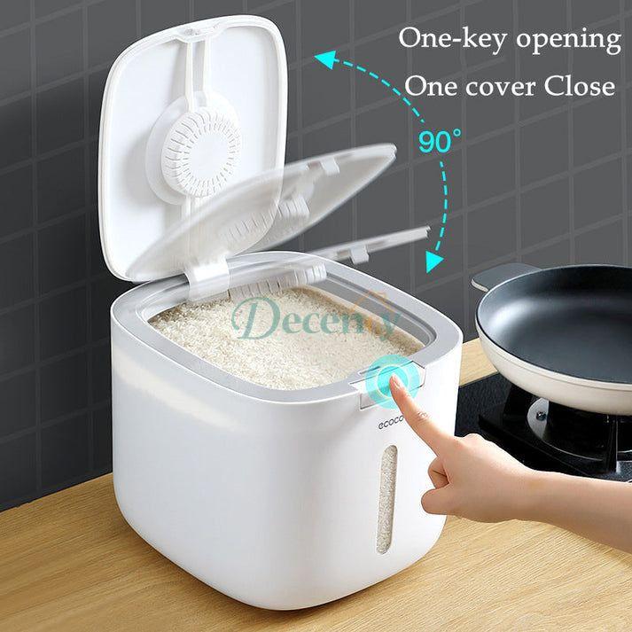 10Kg Rice Storage Box Rice Cylinder - Decency