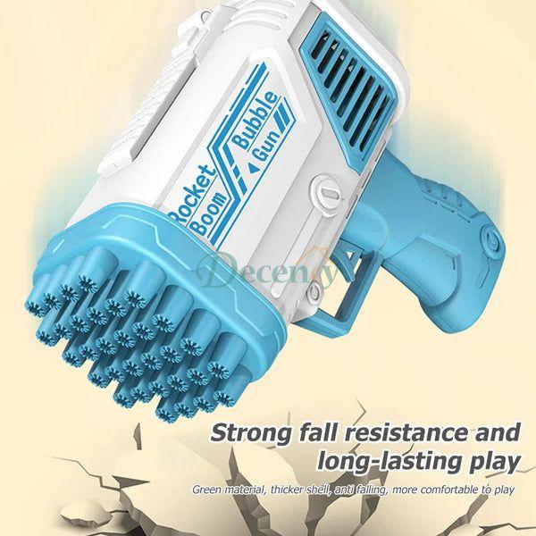Automatic Rechargeable Bubble Machine Gun 32 Holes