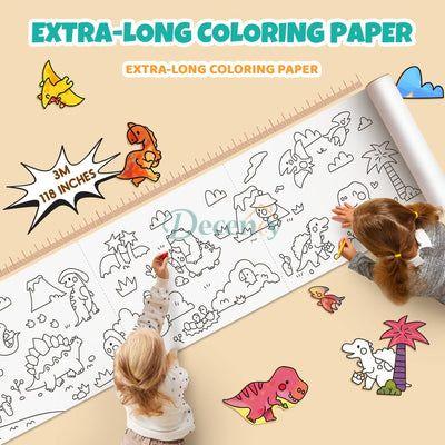 Children Coloring Drawing Roll Sticker (59 Inch Lenght)
