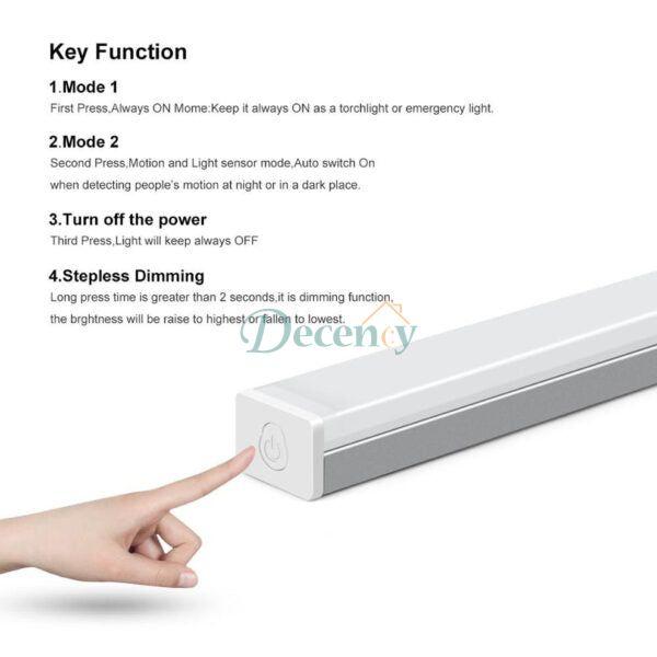 Smart motion sensor lights USB charging portable - Decency