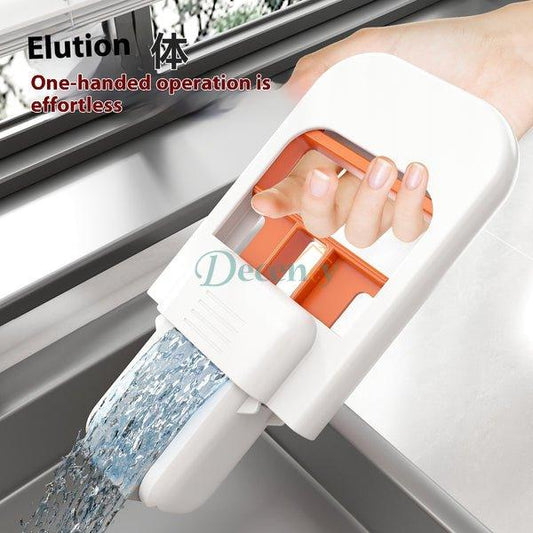 Portable Mini Self-Squeeze Mop: Foldable Desktop & Small Area Cleaning Tool