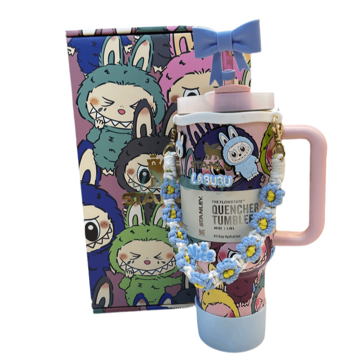 Stanley Labubu Quencher H2.0 FlowState™ Tumbler 40 oz With Accessories